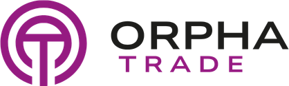 Orpha Trade icon logo.
